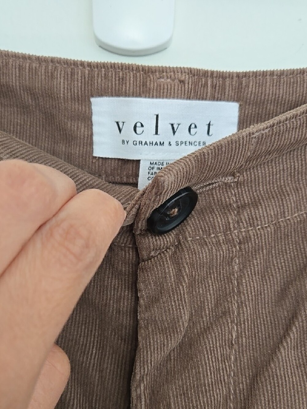 Velvet By GVera Cropped Wide-Leg Corduroy Pants Size 8 - Picture 2 of 13